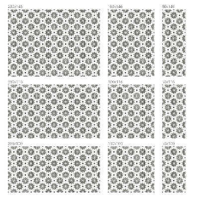 Vinilo para cristales opaco decorativo Rosetas clásicas