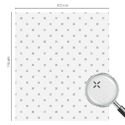 Vinilo para ventanas motivo vitral Cruces geométricas