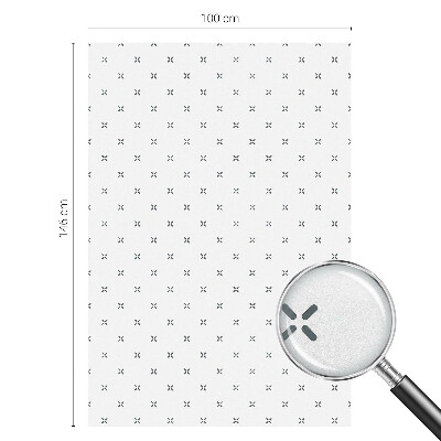 Vinilo para ventanas motivo vitral Cruces geométricas