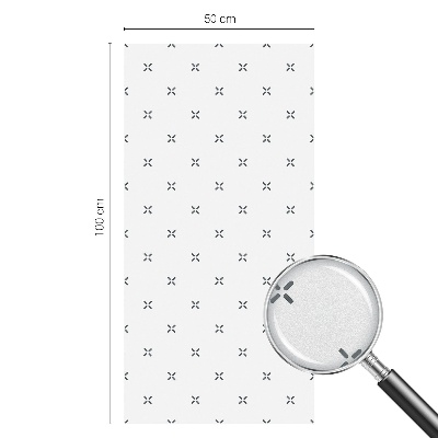 Vinilo para ventanas motivo vitral Cruces geométricas