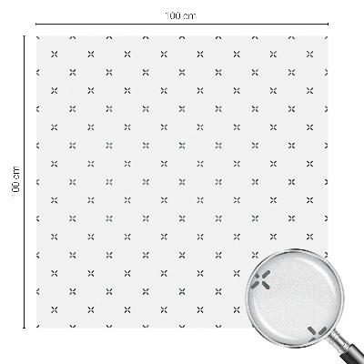 Vinilo para ventanas motivo vitral Cruces geométricas