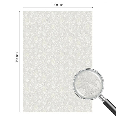 Vinilo ventana privacidad Flores sutiles