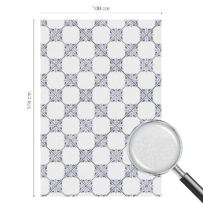 Vinilo para ventanas motivo vitral Azulejos geométricos