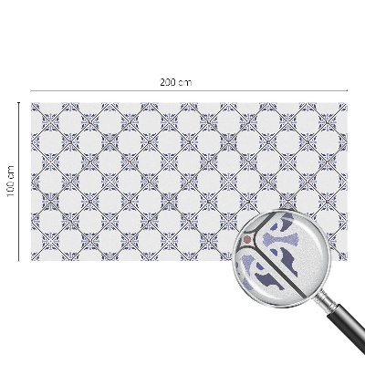 Vinilo para ventanas motivo vitral Azulejos geométricos