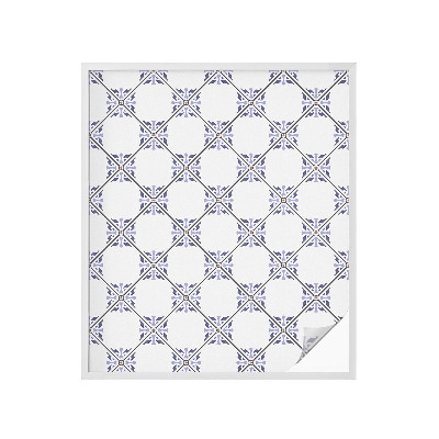 Vinilo para ventanas motivo vitral Azulejos geométricos