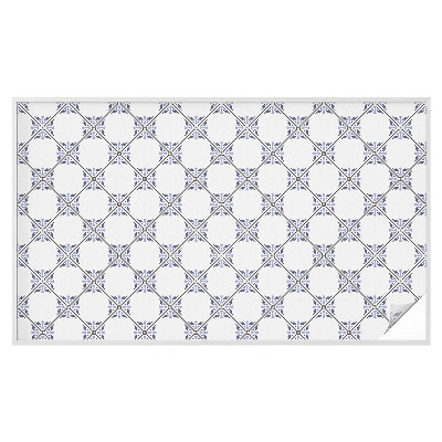 Vinilo para ventanas motivo vitral Azulejos geométricos