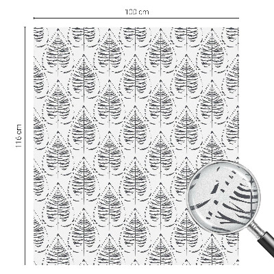 Vinilo ventana privacidad Elegancia frondosa