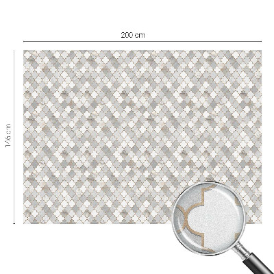 Vinilo para ventanas motivo vitral mosaico geométrico