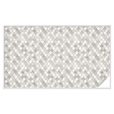 Vinilo para ventanas motivo vitral mosaico geométrico