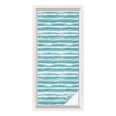 Vinilo para ventanas motivo vitral Rayas verdes