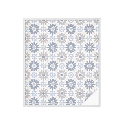 Vinilo para cristales efecto vitral mosaico floral