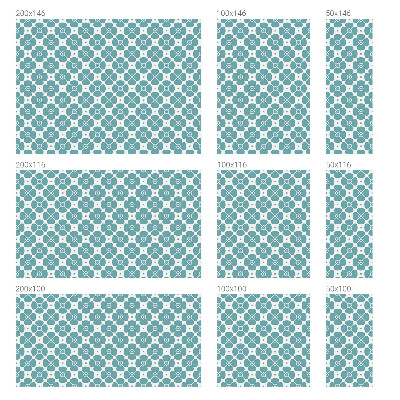 Vinilo decorativo adhesivo para cristales Simetría floral