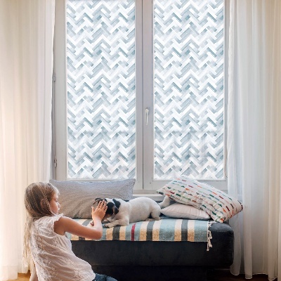 Vinilo para ventanas motivo vitral Patrón geométrico