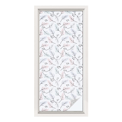 Vinilo ventana privacidad hojas de plantas