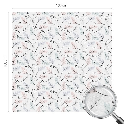 Vinilo ventana privacidad hojas de plantas