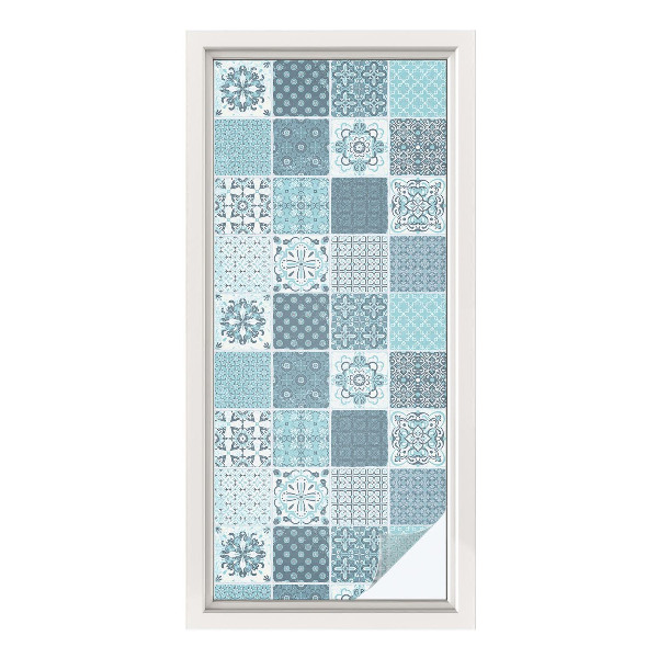 Vinilo para cristales opaco decorativo Azulejos bohemios