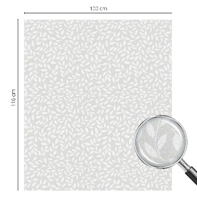 Vinilo para cristales efecto vitral Patrón de hojas