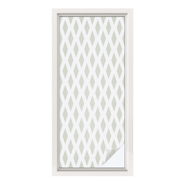 Vinilo ventana privacidad Patrón de diamante