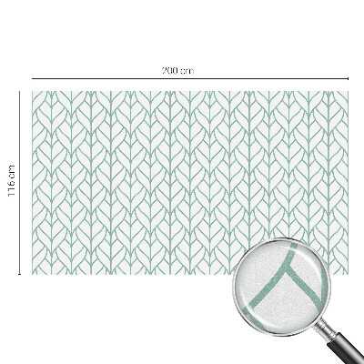 Vinilo para ventanas motivo vitral Simetría de la planta