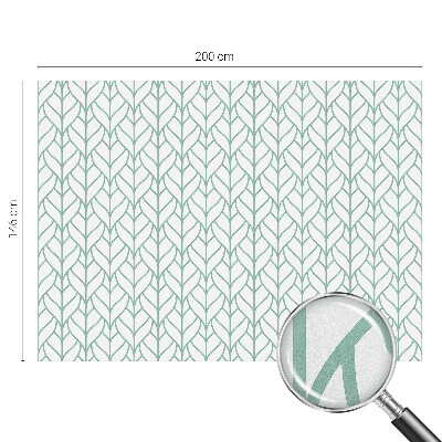 Vinilo para ventanas motivo vitral Simetría de la planta