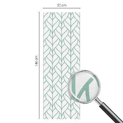 Vinilo para ventanas motivo vitral Simetría de la planta