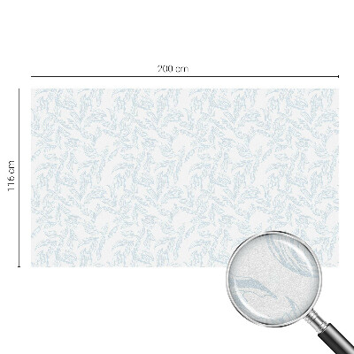 Vinilo para ventanas motivo vitral Hojas etéreas