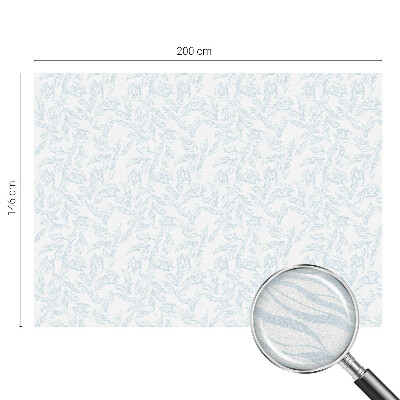 Vinilo para ventanas motivo vitral Hojas etéreas