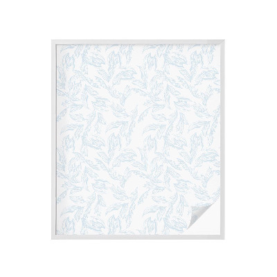 Vinilo para ventanas motivo vitral Hojas etéreas