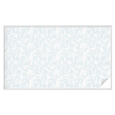 Vinilo para ventanas motivo vitral Hojas etéreas