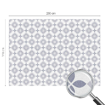 Vinilo decorativo adhesivo para cristales rombos florales