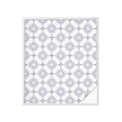 Vinilo decorativo adhesivo para cristales rombos florales