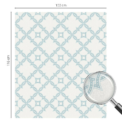 Vinilo para cristales efecto vitral Geometría azul