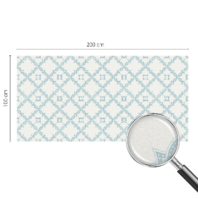 Vinilo para cristales efecto vitral Geometría azul