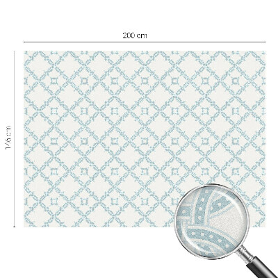 Vinilo para cristales efecto vitral Geometría azul