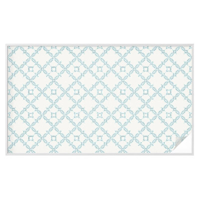 Vinilo para cristales efecto vitral Geometría azul