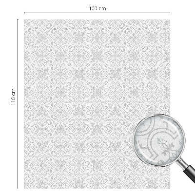 Vinilo para ventanas motivo vitral Simetría floral