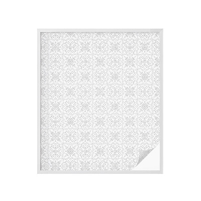 Vinilo para ventanas motivo vitral Simetría floral