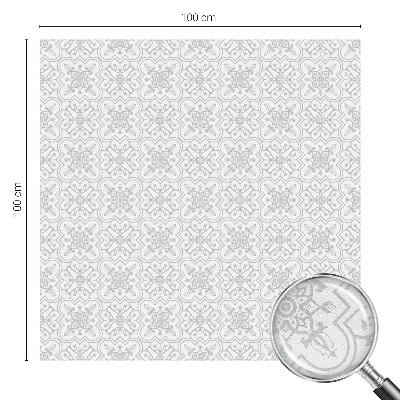 Vinilo para ventanas motivo vitral Simetría floral