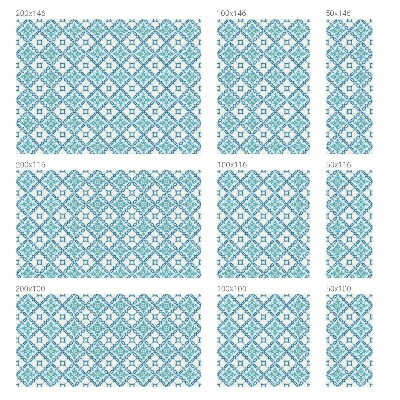 Vinilo para cristales opaco decorativo Simetría clásica