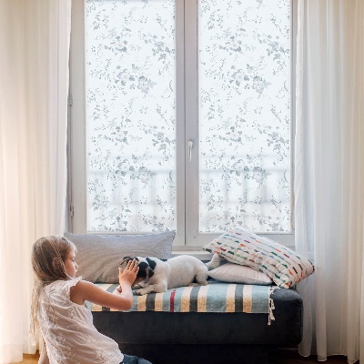 Vinilo decorativo adhesivo para cristales Flores sutiles