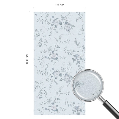 Vinilo decorativo adhesivo para cristales Flores sutiles