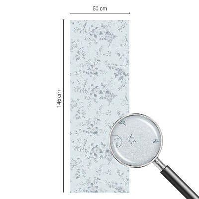 Vinilo decorativo adhesivo para cristales Flores sutiles