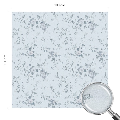 Vinilo decorativo adhesivo para cristales Flores sutiles