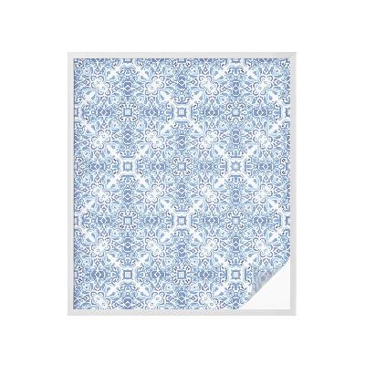 Vinilo para cristales efecto vitral Azulejos azules