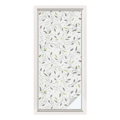 Vinilo ventana privacidad Hojas de brotes