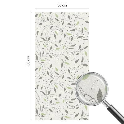 Vinilo ventana privacidad Hojas de brotes