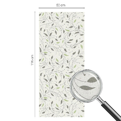 Vinilo ventana privacidad Hojas de brotes