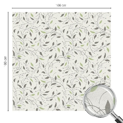 Vinilo ventana privacidad Hojas de brotes