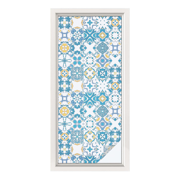 Vinilo para ventanas motivo vitral Patrones de mosaico