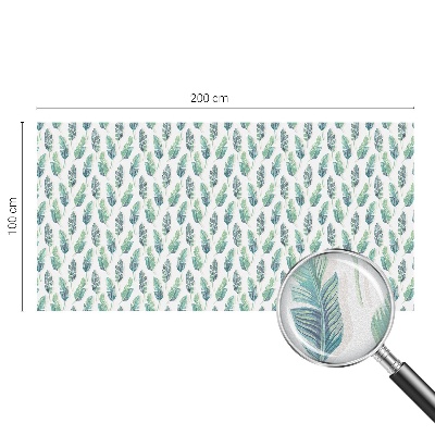 Vinilo para cristales efecto vitral hojas tropicales